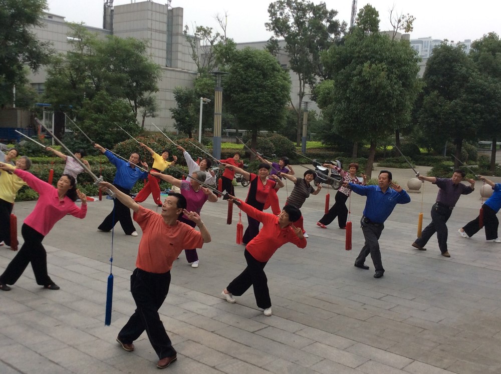 【木兰风采】  溧阳市文化公园木兰拳健身站(点)健乐生活